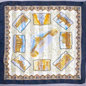 Womens Scarf 36X36 Square Brown‎ Ancient Rome Italy Piazza Colosseo Tartaria